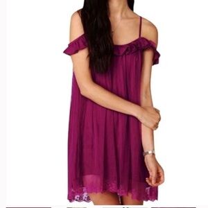 Free People Mini Fairy  Off On Shoulder  Size Medium